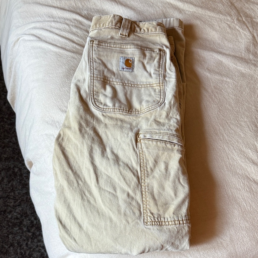 Carhartt Tan Cargo Pants • 33x34